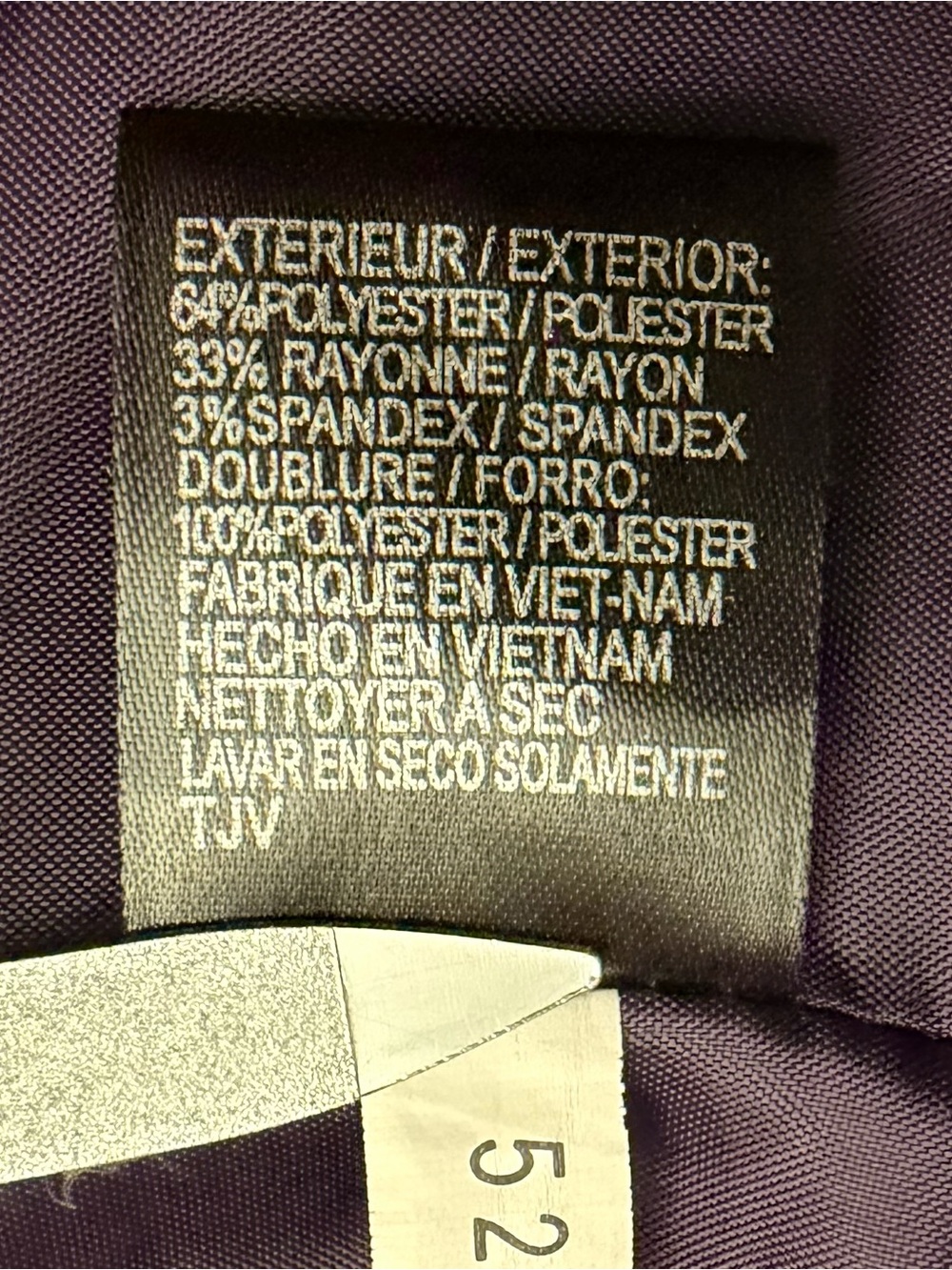 Tahari Purple Tailored Cropped Blazer - Picture 8 of 10